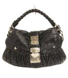 ミュウミュウ miumiu マテラッセ ショルダーバッグ ハンド 2WAY キルティング 黒 ブラック ☆AA★