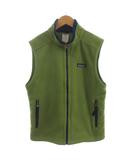 パタゴニア Patagonia フリースベスト 前開き フルジップ 緑 グリーン L