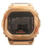 カシオジーショック CASIO G-SHOCK 腕時計 デジタル スクエア GM-S5600PG ラバー 黒 ブラック シャンパンゴールド ウォッチ