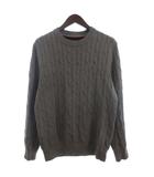 トミーヒルフィガー TOMMY HILFIGER ニット セーター 長袖 ワンポイント ロゴ クルーネック グレー L