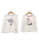 2点 セット まとめ Tシャツ カットソー 白 ホワイト 110 /MG