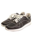 ボッテガヴェネタ BOTTEGA VENETA スニーカー ローカット ステッチ レザー 黒 ブラック 靴 42 27㎝位 ★AA☆