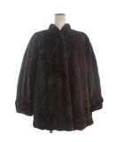  ロテートバーガークリステンセン ROTATE BIRGER CHRISTENSEN 美品 毛皮コート リアルファー 茶 ブラウン