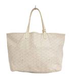 ゴヤール GOYARD サン ルイ PM トートバッグ 肩掛け ポーチ付き ゴヤールディンキャンバス 白 ホワイト 鞄
