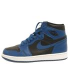 ナイキ NIKE AIR JORDAN1 RETRO HIGH OG スニーカー ハイカット 555088-404 青 黒 ブルー ブラック 26.5cm