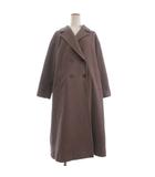 プロポーション ボディドレッシング PROPORTION BODY DRESSING コート ロング丈 長袖 ウール 小豆色 M