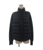 モンクレール MONCLER MAGLIONE カーディガン ダウンジャケット ブルゾン フルジップ ニット 切替 D20939487500 黒 ブラック L