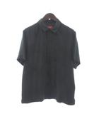 シュプリーム SUPREME 美品 Leopard Silk S/S Shirt シャツ 半袖 シルク 総柄 緑 グリーン S