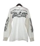 シュプリーム SUPREME ANTIHERO Tシャツ カットソー 長袖 プリント コットン 白 ホワイト M