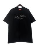 シュプリーム SUPREME Classic Logo Tee Tシャツ カットソー 半袖 ロゴ 刺繍 コットン 黒 ブラック M