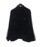シュプリーム SUPREME Studded Velour Track Jacket ジャケット 長袖 フルジップ ベロア ライン スタッズ 星 黒 ブラック L