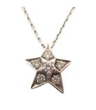 シャネル CHANEL コメット ネックレス スモール Au750 ダイヤモンド J2709  シルバーカラー 総重量 4.1g ☆AA★
