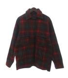 ジョンソンウーレンミルズ Johnson Woolen Mills 50s ヴィンテージ ウールジャケット ブルゾン フルジップ チェック 赤 レッド 16