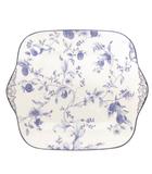 ウェッジウッド WEDGWOOD BLUE PLUM 大皿 プレート スクエア 花柄 青 ブルー 白 ホワイト 食器 ■GY99