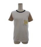 白タグ DIEGO カットソー Tシャツ 半袖 ホワイト ベージュ系 S