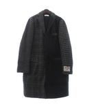 B&Y ユナイテッドアローズ BEAUTY&YOUTH ビューティー&ユース × HARRIS TWEED クレイジー チェスターコート ひざ丈 長袖 1225-139-6993 グレー XL