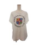 ポロ ラルフローレン POLO RALPH LAUREN Tシャツ カットソー 半袖 ビーズ プリント 白 ホワイト XL