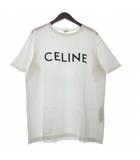 セリーヌ CELINE クラシックロゴTシャツ カットソー 半袖 プリント 2X681671Q 白 ホワイト S