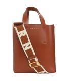 マルニ MARNI MUSEO MINI ショルダーバッグ ハンド 2WAY ロゴ SHMP0039 茶 ブラウン
