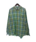 エルエルビーン L.L.BEAN シャツ ボタンダウン 長袖 チェック 緑系 グリーン系 XL ■OOM