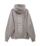 シュプリーム SUPREME SATINAPPLIQUE HOODED SWEATSHIRT パーカー スウェット 長袖 裏起毛 ロゴ グレー L