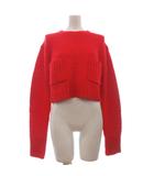 ザラ ZARA ニット セーター 長袖 赤 レッド S ■OOM