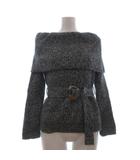 ザラ ZARA タグ付き ニット セーター 長袖 タートルネック グレー S ■OOM