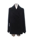 ザラ ZARA Pコート ショート丈 ウール 紺 ネイビー S ■OOM