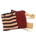 ザラ ZARA 3点 セット まとめ ニット カットソー ボーダー 長袖 S M マルチカラー ■OOM