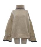 ザラ ZARA ニット セーター 長袖 タートルネック ベージュ L ■OOM