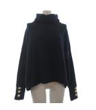 ザラ ZARA ニット セーター 長袖 タートルネック 紺 ネイビー L ■OOM