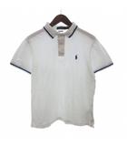 ポロ ラルフローレン POLO RALPH LAUREN ポロシャツ カットソー 半袖 鹿の子 ポニー ワンポイント 白 ホワイト M