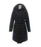バーバリー ロンドン BURBERRY LONDON ダウンコート ロング ジップアップ フード付き B1C07-862-09 38 黒 ブラック
