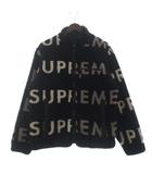 シュプリーム SUPREME Reversible Logo Fleece Jacket フリースジャケット ブルゾン 長袖 リバーシブル ロゴ 総柄 黒 ブラック M