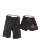 アディダス adidas 2点セット まとめ ショートパンツ スポーツ用 ドローコード ロゴ ポケット M 黒 ブラック ピンク /OB