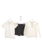 ファミリア Familiar 3点 セット まとめ ポロシャツ 半袖 長袖 ショートパンツ 100-110 白 ホワイト​ グレー /OB