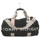 トミーヒルフィガー TOMMY HILFIGER ボストンバッグ ショルダー 斜め掛け ロゴ プリント 黒 ブラック 鞄