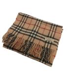 バーバリー BURBERRY マフラー ノバチェック ラムウール メリノ カシミヤ混 ベージュ