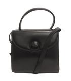 ジバンシィ GIVENCHY 2WAY ハンドバッグ ショルダー 4Gロゴボタン レザー 黒 ブラック 鞄