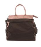 フルラ FURLA ボストンバッグ ハンドバッグ 茶 ブラウン ピンク /SX