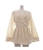 シンゾーン Shinzone 26SS CACHECOEUR BLOUSE シャツ ブラウス カシュクール 長袖 26SMSBL14 アイボリー F0