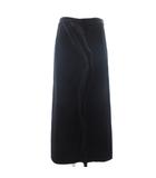 エムエムシックス メゾンマルジェラ MM6 Maison Margiela フロントジップ ロング タイトスカート S52MA0089 黒 ブラック 38