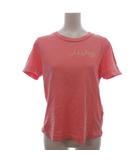 エムエムシックス メゾンマルジェラ MM6 Maison Margiela ロゴ刺繍 Tシャツ 半袖 クルーネック S32GC0561 ピンク XS