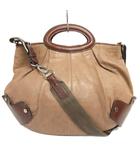 マルニ MARNI ハンドバッグ ショルダー 2WAY レザー ベージュ