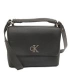 カルバンクライン CALVIN KLEIN 2WAY メタルモノグラムトップハンドルバッグ ショルダーバッグ 斜め掛け 黒 ブラック 鞄