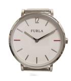 フルラ FURLA 腕時計 クオーツ 2針 アナログ 文字盤 白 シルバーカラー ウォッチ ジャンク