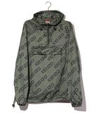 2022FW 未使用品 KENZO ケンゾー Logo Print Hooded Jacket ロゴ プリント フーデット アノラック パーカー S khaki カーキ FC65BL0539L0 /●