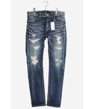 ティーエムティー TMT 未使用品 2021SS TMT ティーエムティー HYBRID-STRETCH DENIM 5P TIGHT TAPERED(TRICOLOR PAINT) テーパードデニムパンツ ジーンズ M INDIGO インディゴ TPT-F2104 /◆
