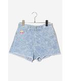 アベイシングエイプ A BATHING APE Aape by A BATHING APE アベイシングエイプ Print Denim Pants Shorts プリント デニム ショートパンツ XXS BLUE ブルー AAPSPW6471XAC /◆☆