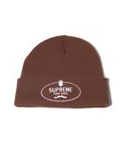 シュプリーム SUPREME 2024FW SUPREME シュプリーム ロゴ 刺繍 beanie ビーニー ONESIZE(58cm) BROWN ブラウン /●